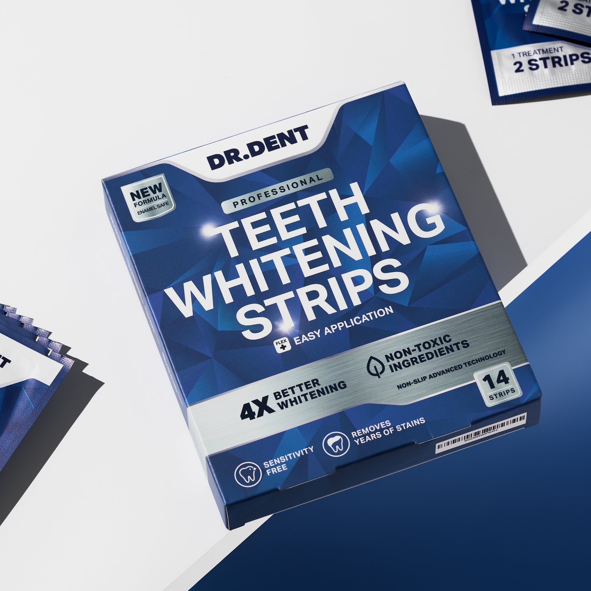 DR.DENT Professional Teeth Whitening Strips | 42 Strips | 8 Shades Whiter in 7 Days