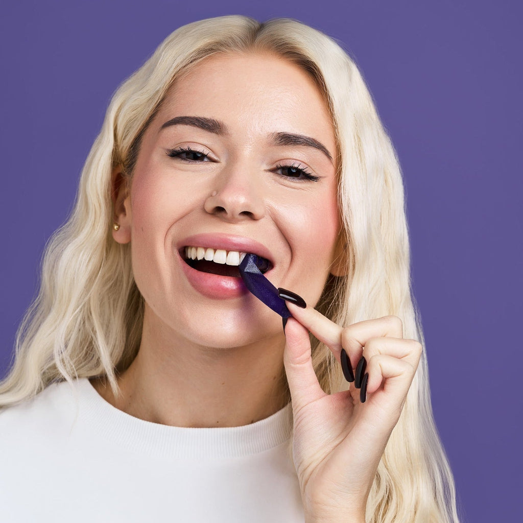 DR.DENT Purple Whitening Strips | 42 Strips | 8 Shades Whiter in 21 Days