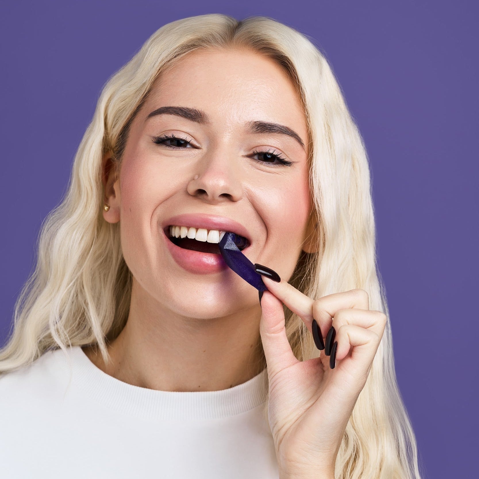 DR.DENT Purple Whitening Strips | 42 Strips | 8 Shades Whiter in 21 Days