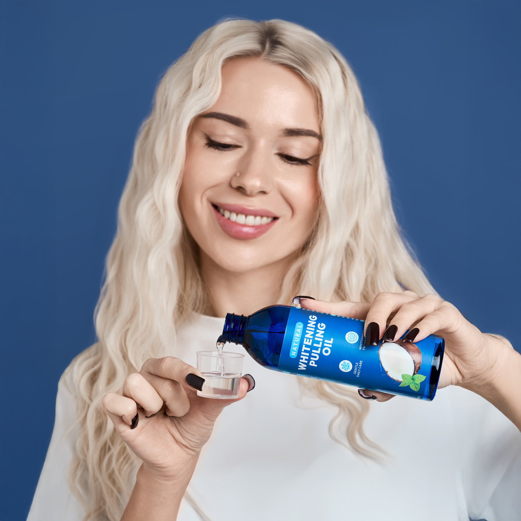 DR.DENT Purple Whitening Essentials Bundle | PAP Strips + Coconut Oil Pulling