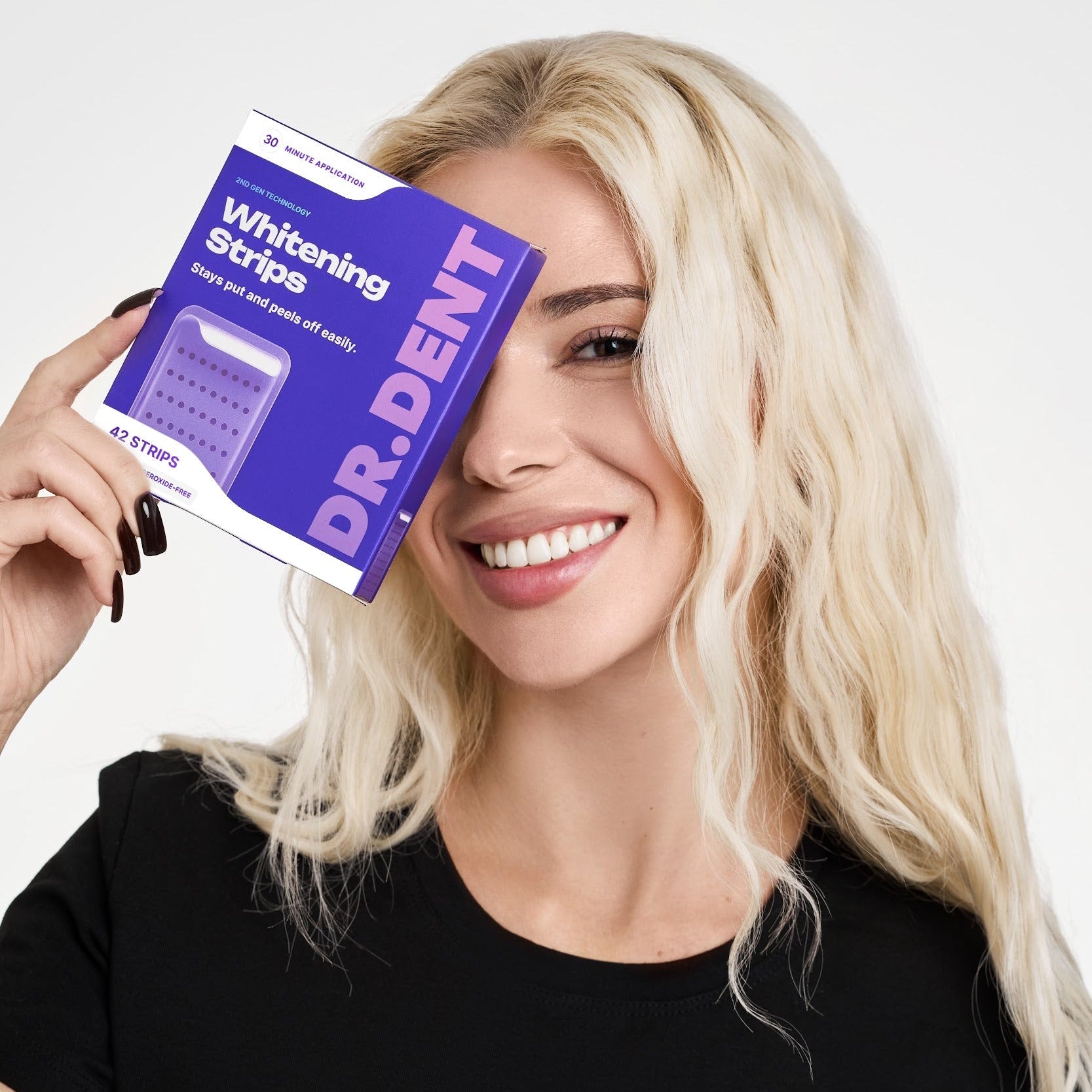 DR.DENT Purple Whitening Essentials Bundle | PAP Strips + Coconut Oil Pulling