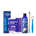 DR.DENT Purple Whitening Essentials Bundle | PAP Strips + Coconut Oil Pulling
